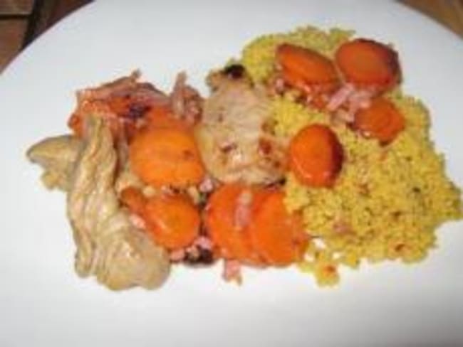 Wok Veau, Carottes et Orange