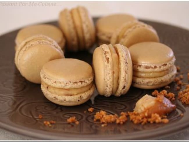 Macarons praline et caramel au beurre salé