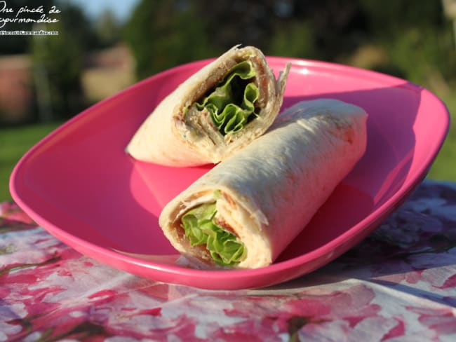 Wrap au thon fumé pour votre lunch box