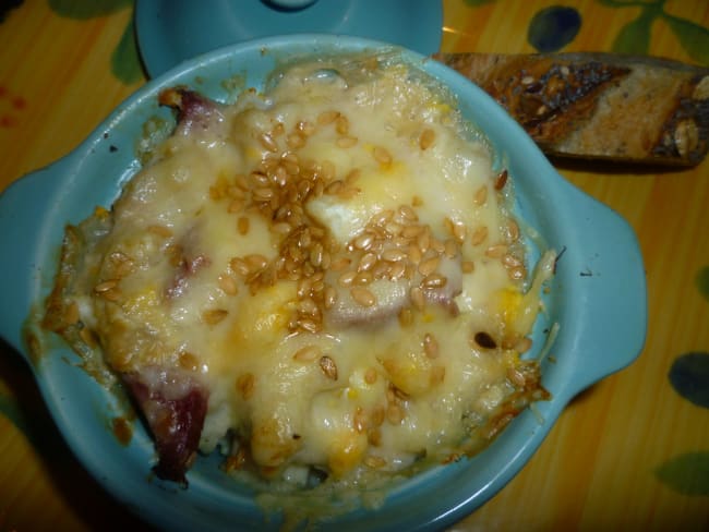 gratin de chou-fleur en cocotte