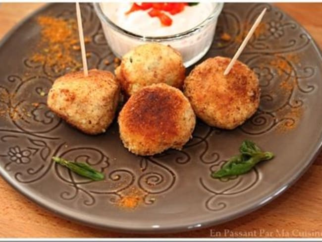 Boulettes de poulet au curry