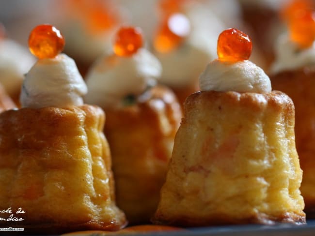 Petits cannelés apéro au saumon