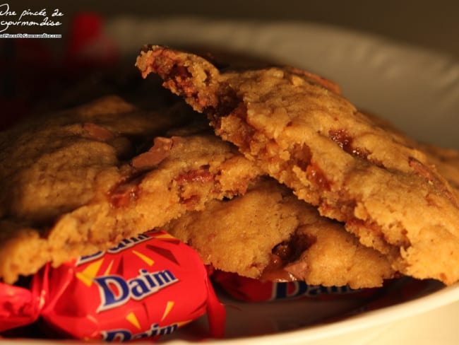 Cookies aux confiseries chocolatées Daim