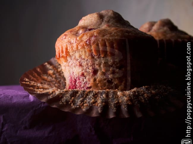 Muffins à la framboise et aux éclats d'amandes