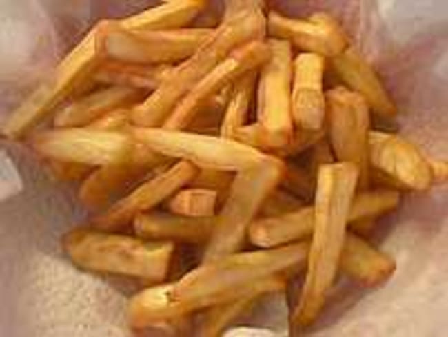 Frites et chips de patate douce