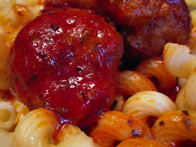 Boulettes de viande à la sauce tomate pour mes loulous