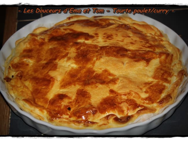 Tourte poulet au curry