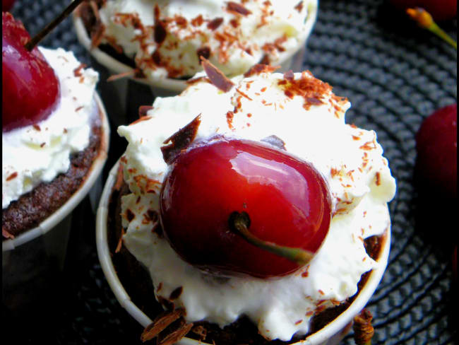 Cupcakes façon Forêt Noire