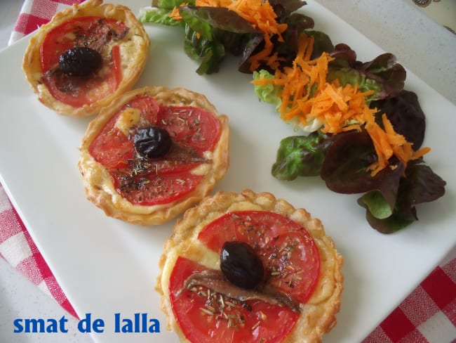 Mini tartes à la tomate