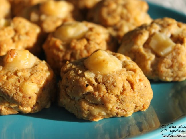 Cookies sablés et moelleux au comté et à la noisette