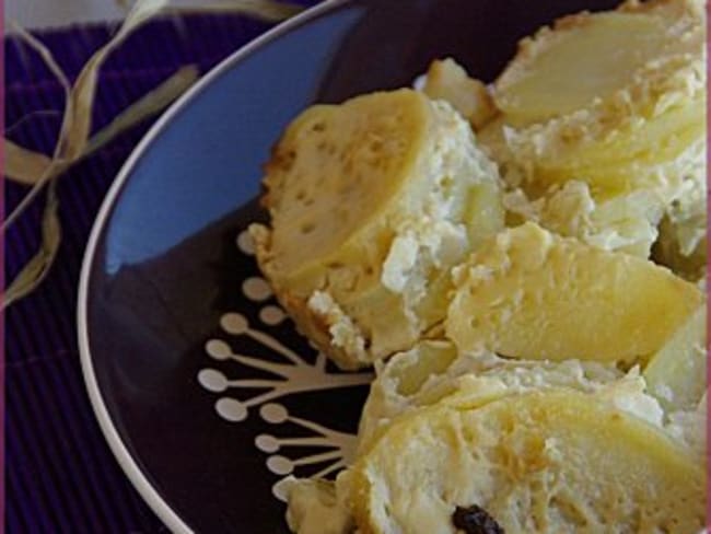 Gratin de pommes de terre au lait d'amande