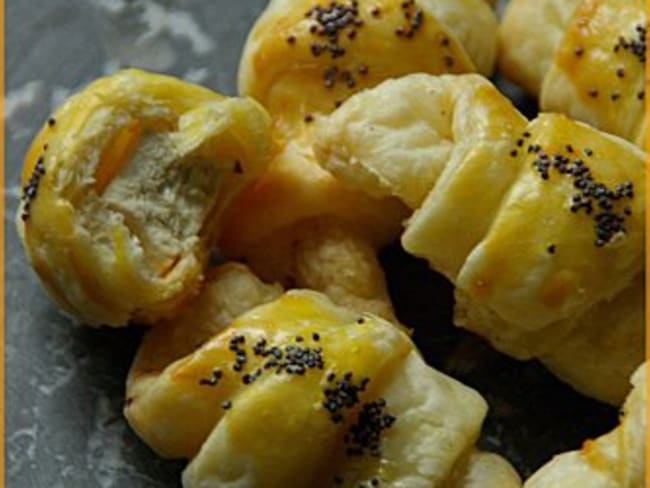 Mini croissants de feta et piment d'espelette