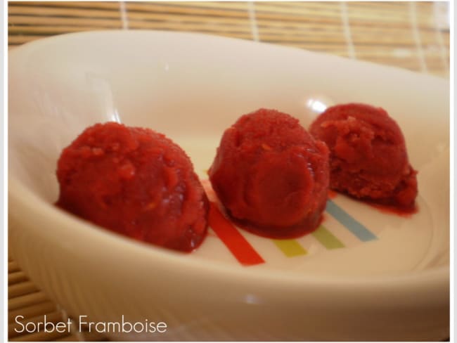 Sorbet Framboise maison