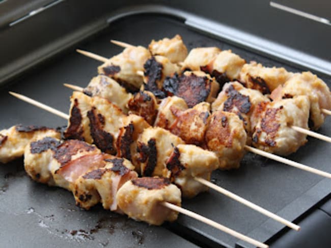 Brochettes de poulet aux cacahuètes