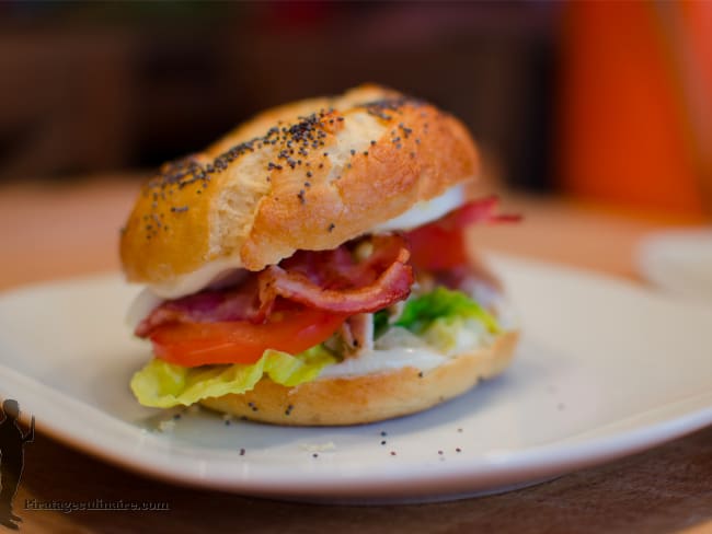 Bagels façon club sandwich