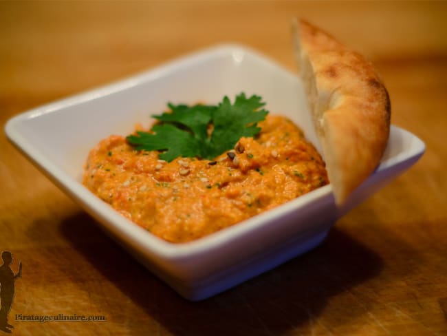 Muhammara : une purée libanaise de poivron rouge et noix