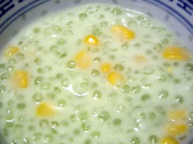 Jacquier et perle de tapioca au lait de coco