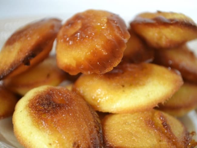 Madeleine coeur caramel au beurre salé