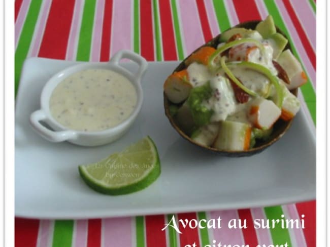 Avocat et Surimi au Citron Vert et Piment