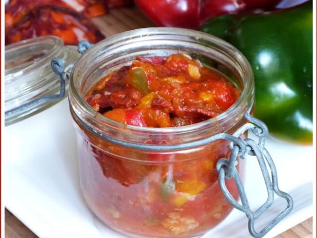 Sauté de veau aux tomates, poivrons et chorizo