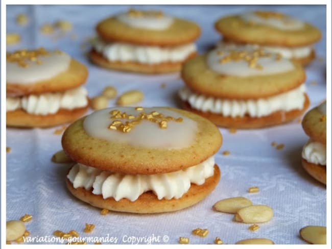 Whoopies aux accents du Sud, pignons et fleur d'oranger