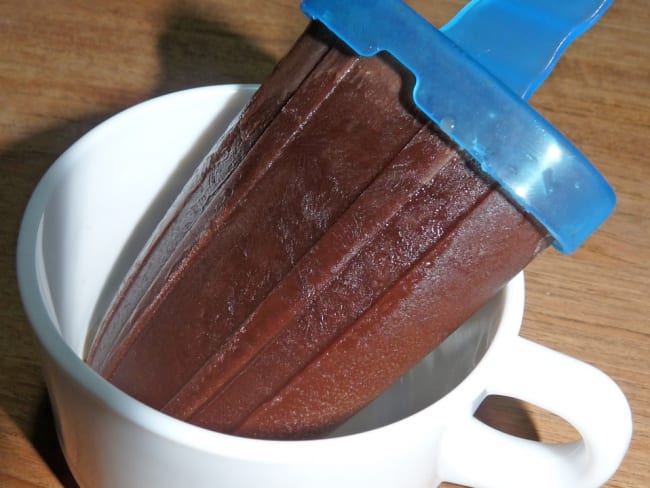 Chocolate-espresso popsicles