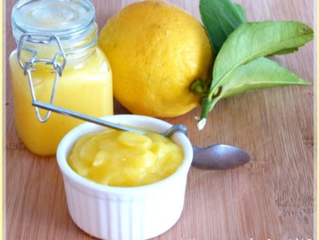 Crème au citron ou lemon curd " à ma façon"