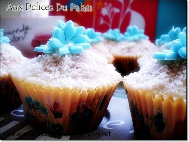 Cupcakes à la noix de coco et au chocolat blanc