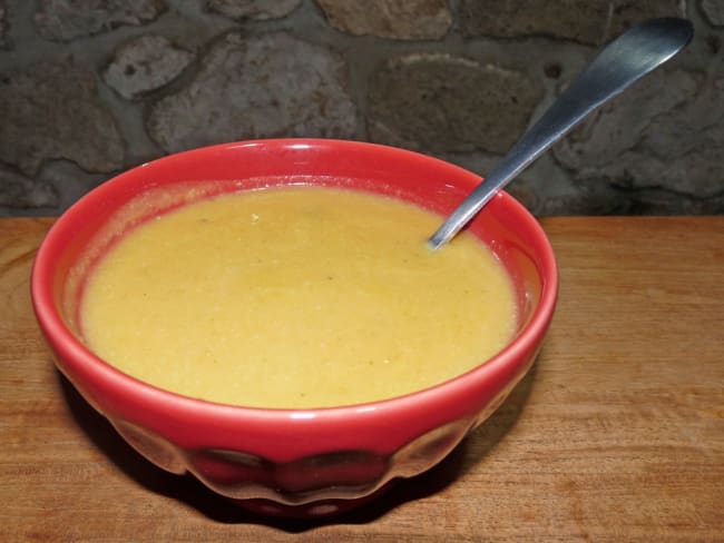 Velouté de courge, choux-fleur et crème de coco