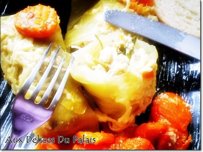 Choux farcis au poulet