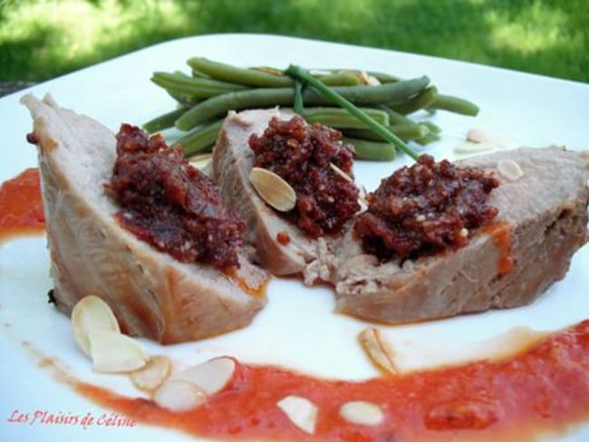 Filet Mignon au Miel et Pesto de Tomates