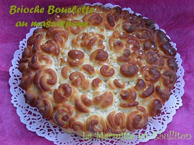 Brioche bouclette au mascarpone