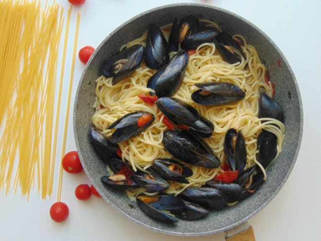 Spaghetti aux moules