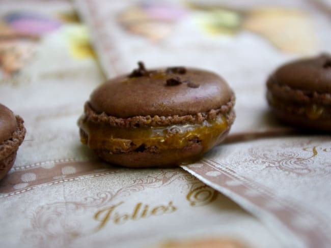 Macarons chocolat speculoos