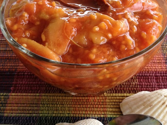 Confiture de goyaves roses... des oreillettes en compote