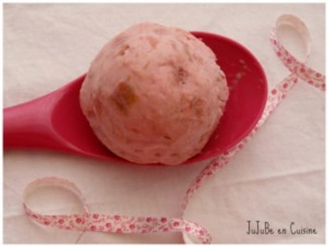 glace au mascarpone et rhubarbe