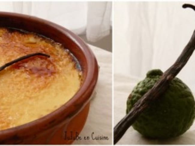 Crème brûlée au combava