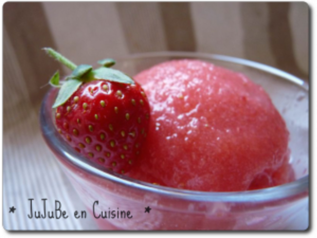 Sorbet fraise-melon