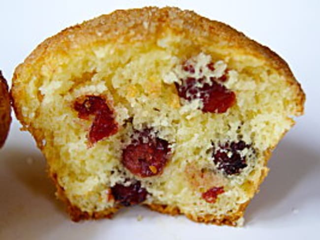 Muffins au citron et cranberries