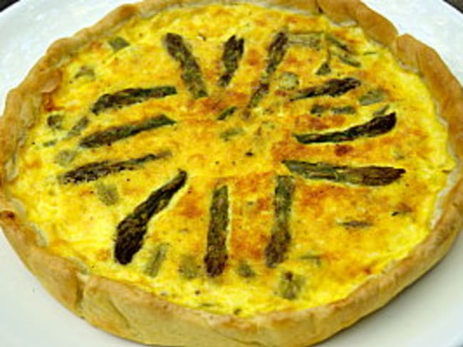 Quiche aux asperges vertes et aux lardons