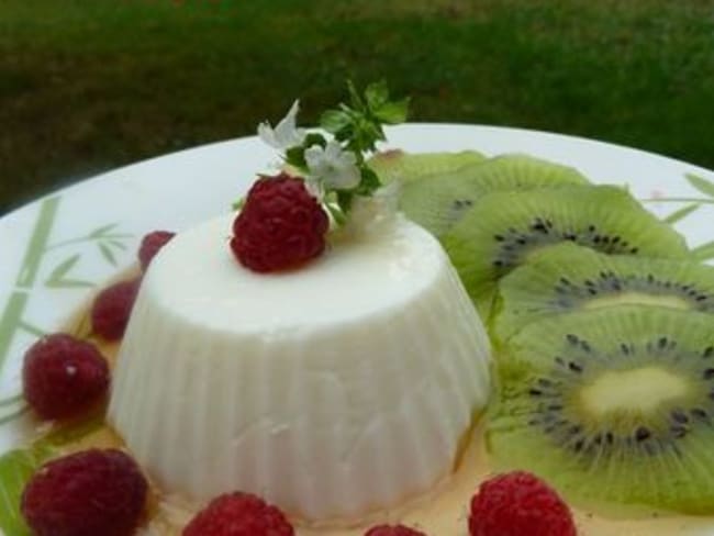 Panna Cotta de Chèvre aux Kiwis