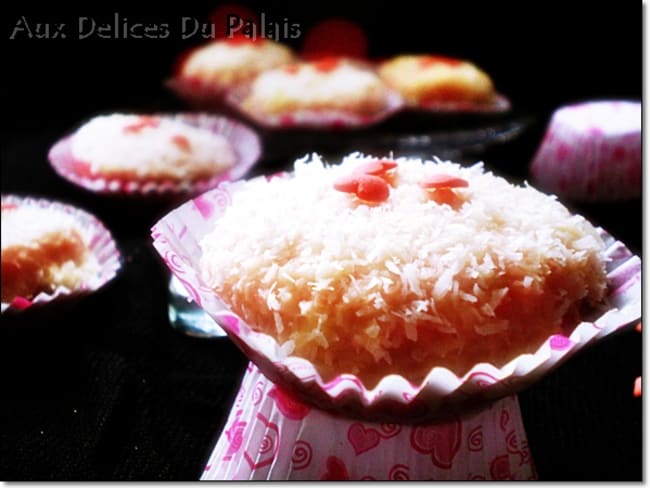 Gâteau sec à la noix de coco et aux framboises