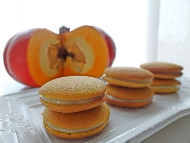 Whoopies au potiron et chocolat blanc