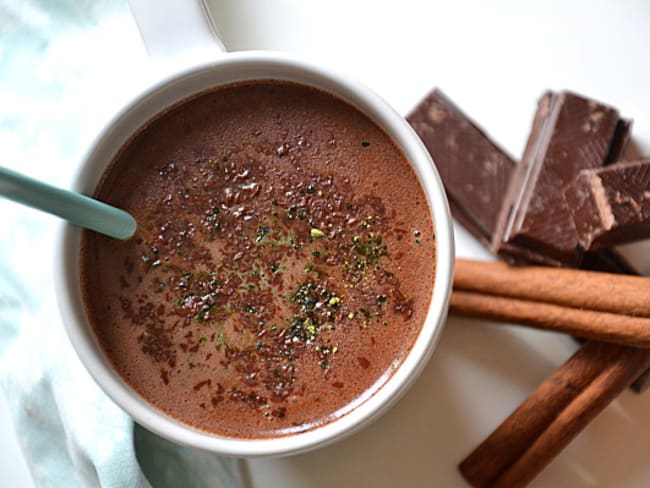 Chocolat chaud maison au thé