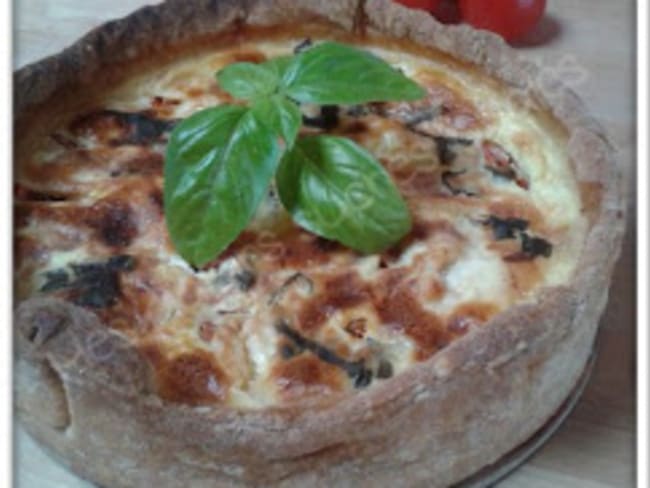 Quiche chèvre et tomates