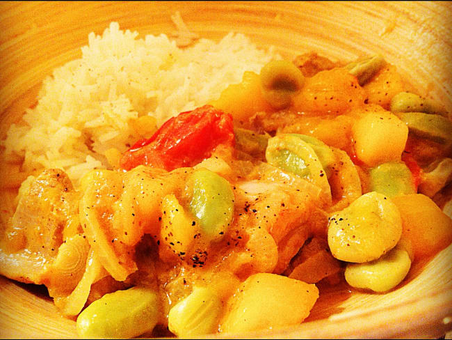 Curry De Poulet à La Mangue