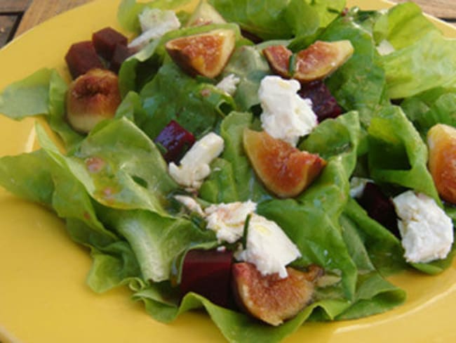 SALADE FIGUES BETTERAVES FETA