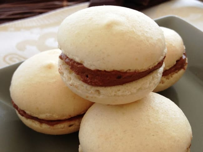 Les macarons au chocolat et au Shrubb