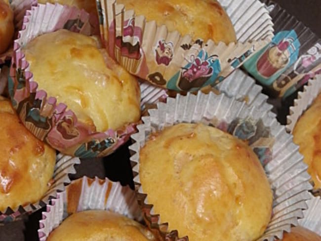 Muffins au jambon et fromage