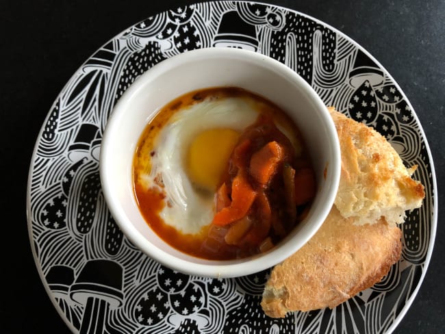 Oeufs cocotte à la portugaise